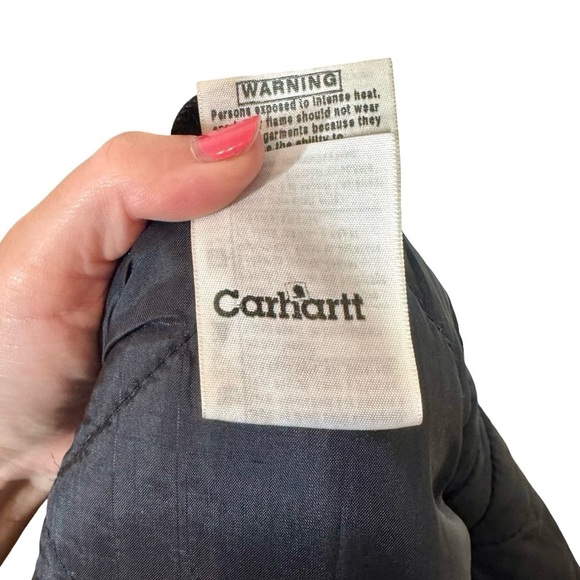 Vintage Carhartt Arctic Chore Coat Green Duck Canvas Quilted Jacket WC026 - Picture 13 of 13